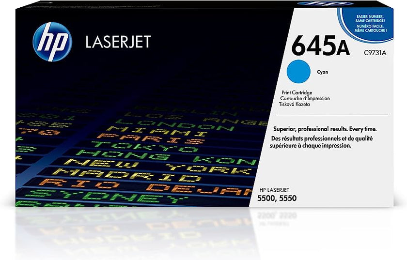 HP 645A (C9731A) Cyan Original LaserJet Toner Cartridge