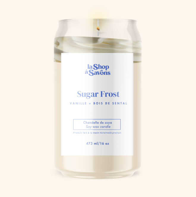 Chandelle de soya 16 oz - Sugar Frost