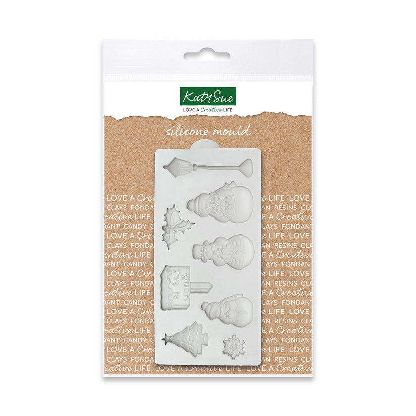 Miniature Let it Snow Silicone Mould