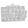 Starburst Alphabet and Numbers Silicone Mould Set of 2