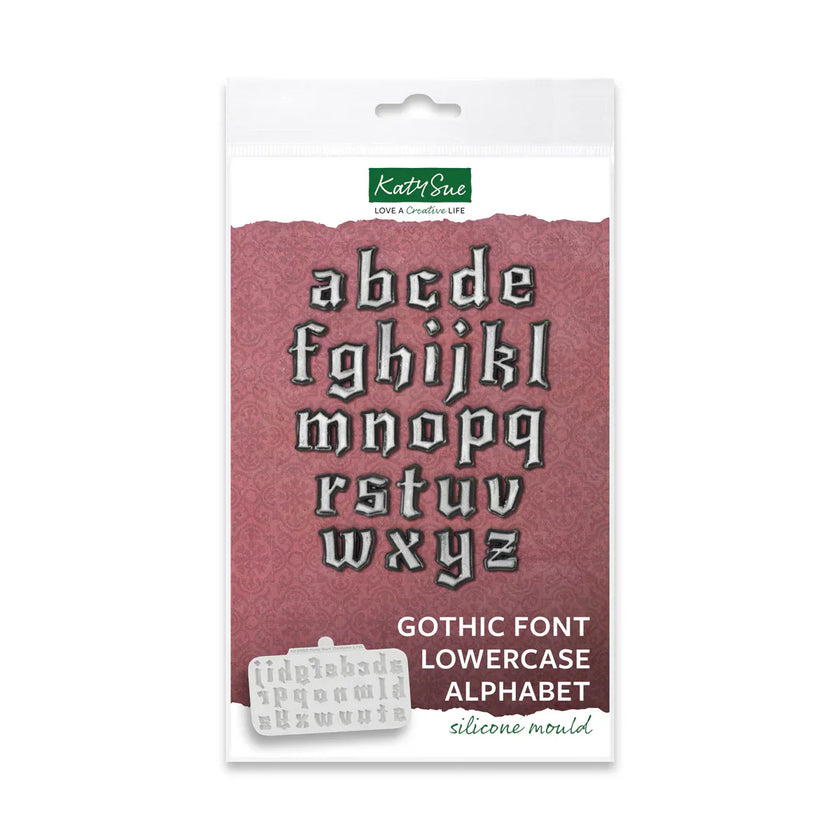 Gothic Font Lowercase Alphabet Silicone Mould