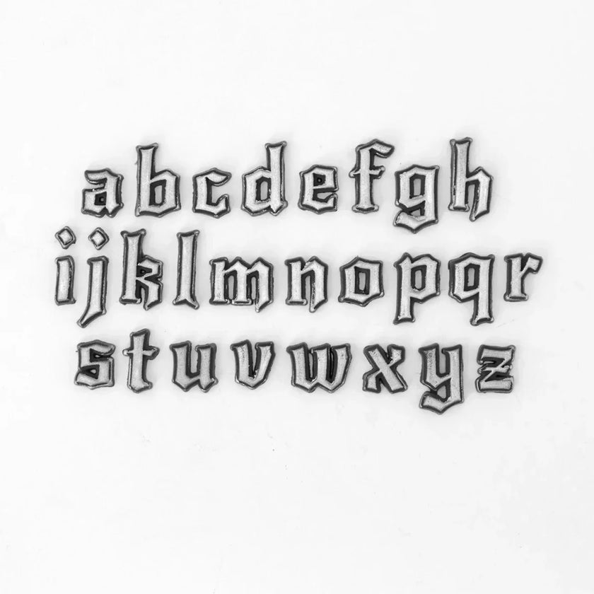 Gothic Font Lowercase Alphabet Silicone Mould