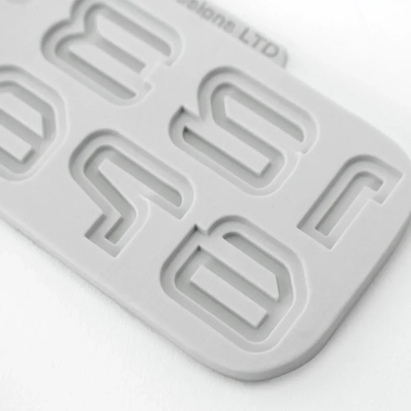 Science Fiction Alphabet and Numbers Silicone Mould Set of 2