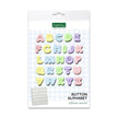 Button Alphabet Silicone Mould