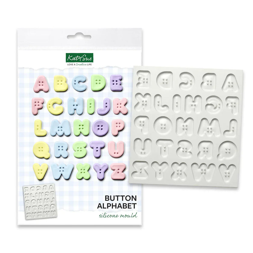 Button Alphabet Silicone Mould