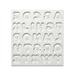 Button Alphabet Silicone Mould