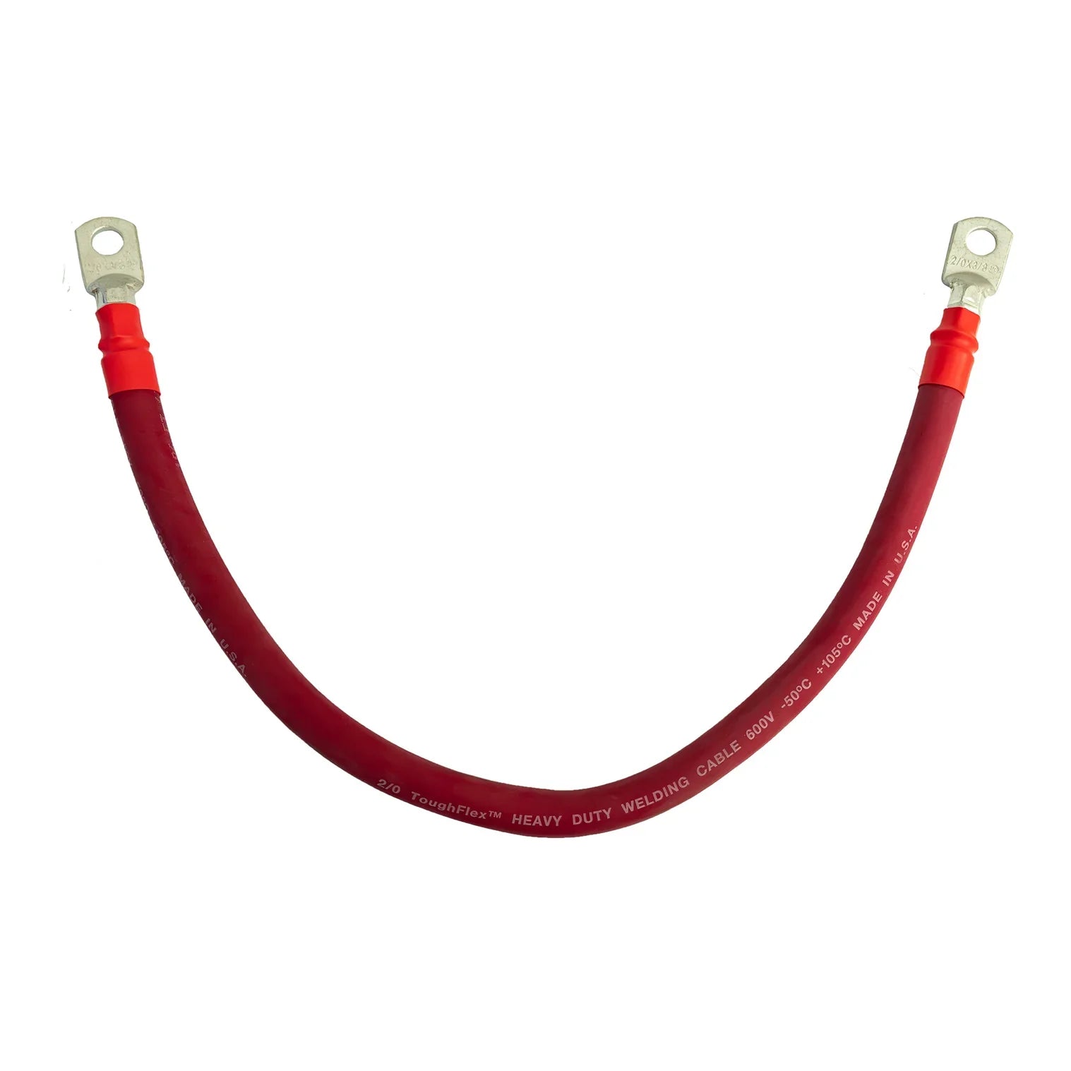 Jumper battery interconnection cable with lugs