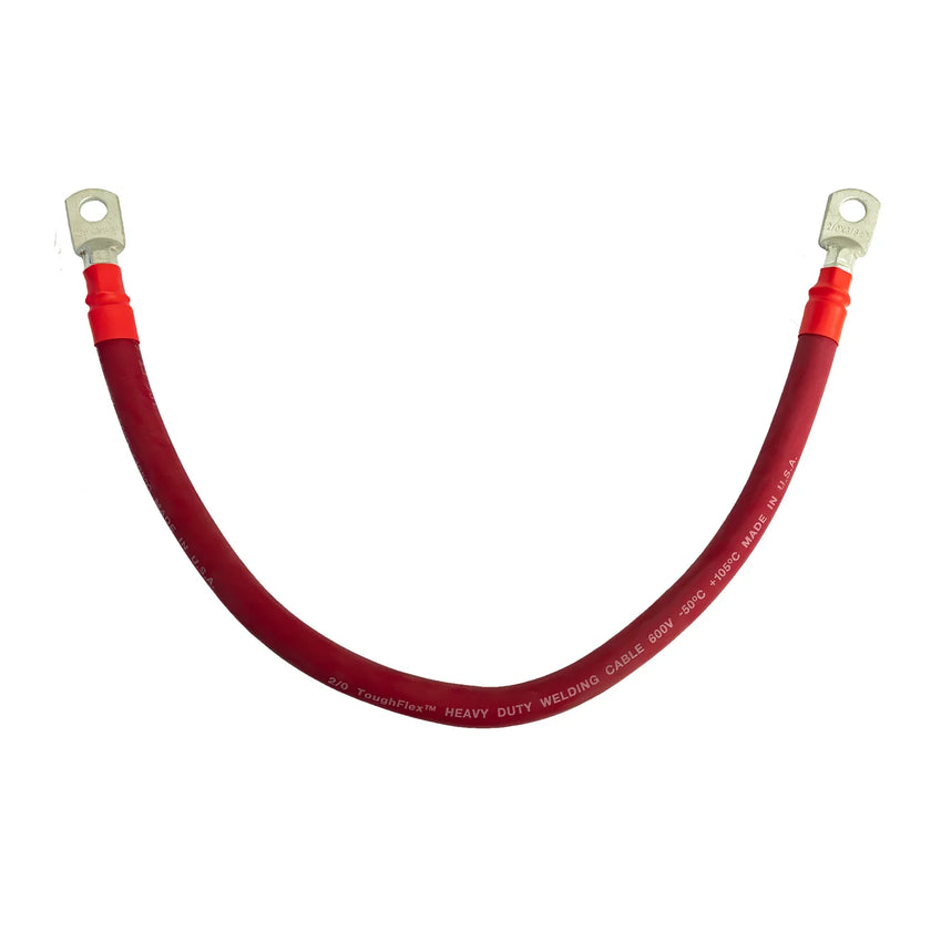 Jumper battery interconnection cable with lugs
