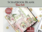 CrafTreat Scrapbook Blanks - Basic 6x6 - Black & Kraft Color