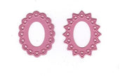 Cameo Dies - Two Star Flower Oval - Medium
