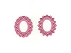 Cameo Dies - Two Star Flower Oval Frames