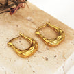 CALAVINO: Hammered Horse-Shoe Hoop Earrings