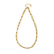 Style CANNES: Delicate Statement Paper-Clip Chain Necklace