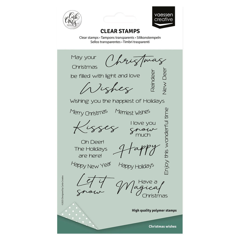 Vaessen Creative • Clear Stamps English Christmas Texts 20pcs