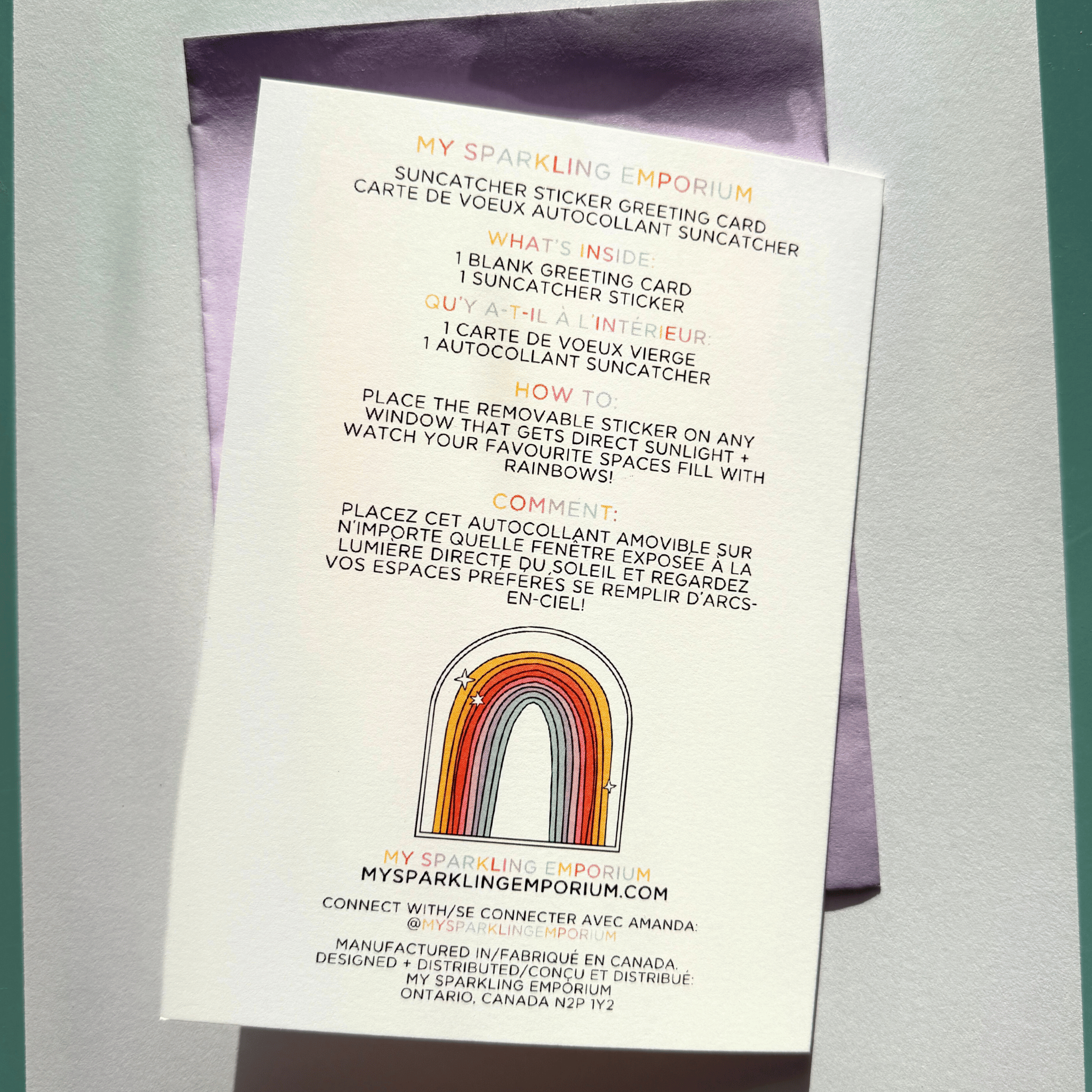 You Deserve a Rainbow Sticker Greeting Card