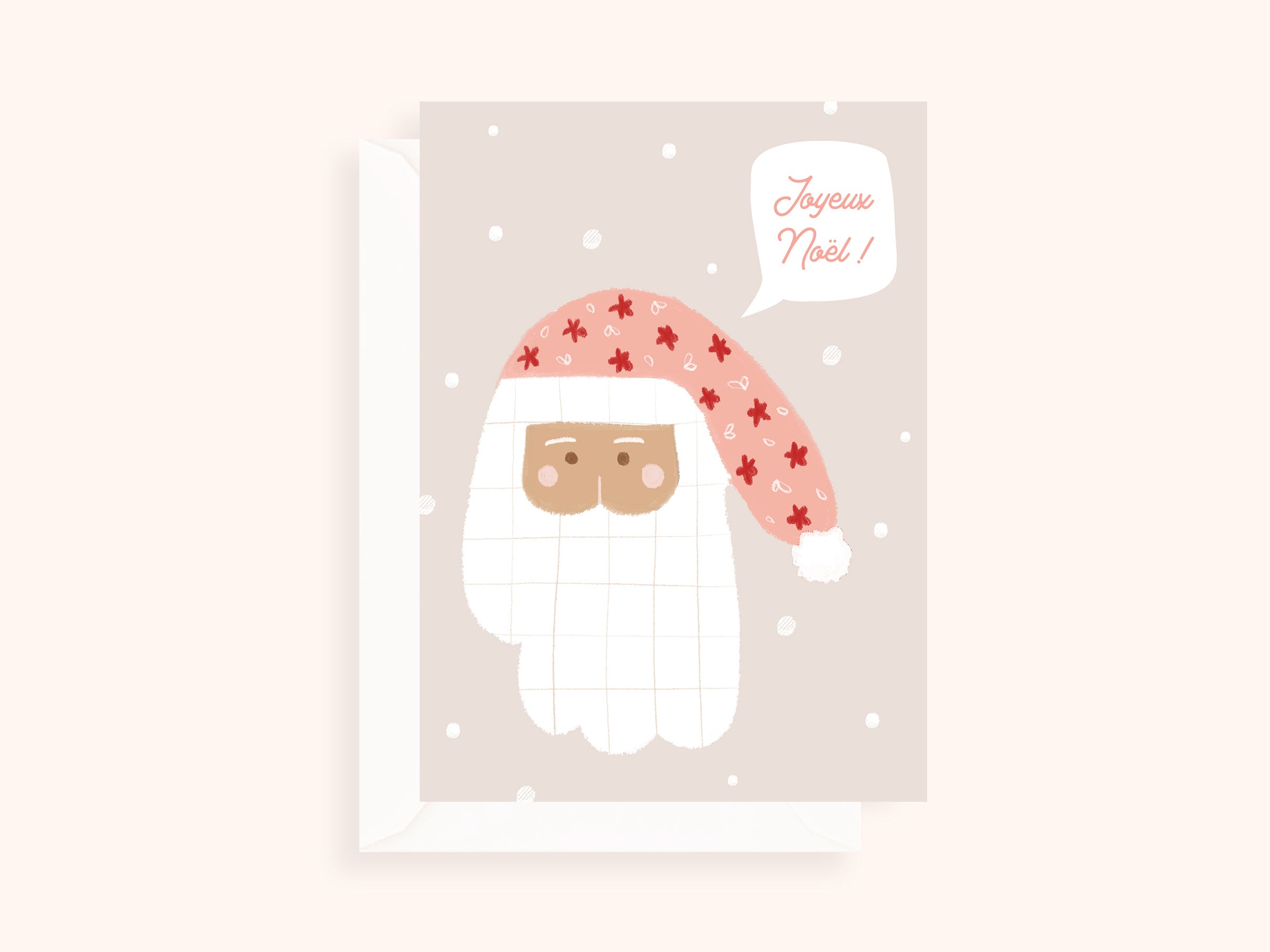 Carte de Noël pliée - format 5x7