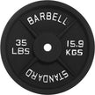 Cast Iron Weight Plates - Standard, Olympic in LBs, KGs