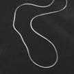 CATANIA: Snake Skin Textured Silver Chain Necklace