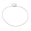 CATANIA: Snake Skin Textured Silver Chain Necklace