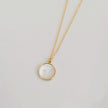 Anna Mother of Pearl Disc Necklace