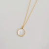 Anna Mother of Pearl Disc Necklace