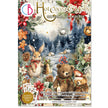 Hot Cocoa & Holly Junk Journal Ephemera Book A4 32/Pkg