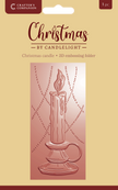 Christmas by Candlelight 2.75” X 5.75” 3D Embossing Folder - Christmas Candle