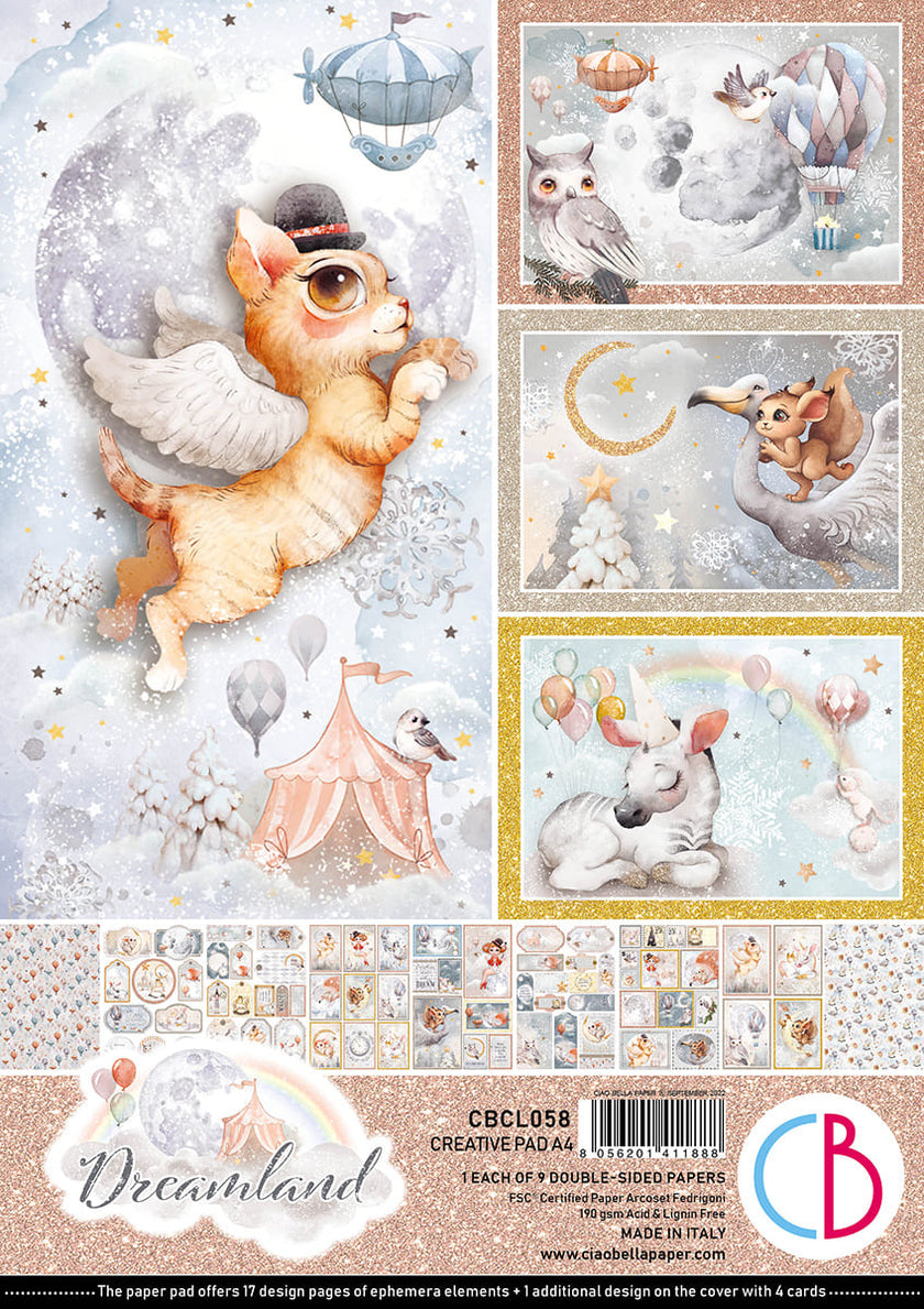 Dreamland Creative Pad A4 9/Pkg