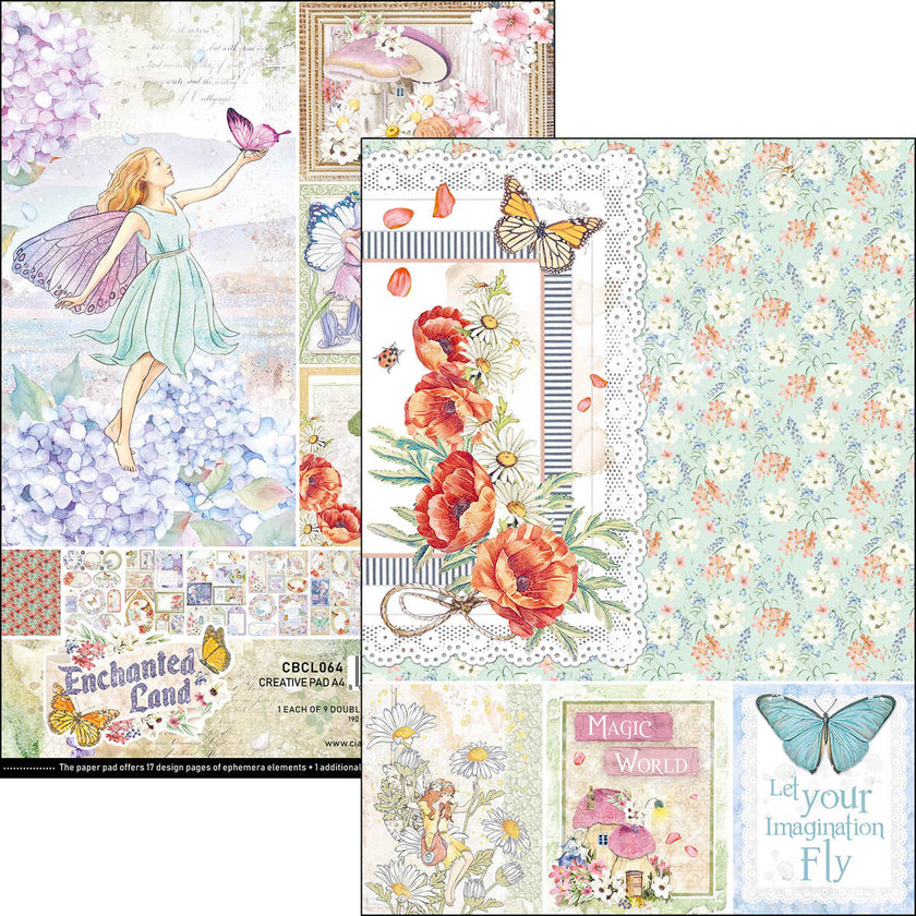Ciao Bella Enchanted Land Creative Pad A4 9/Pkg