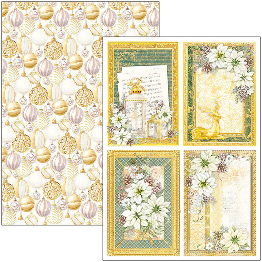 Ciao Bella Sparkling Christmas Creative Pad A4 9/Pkg