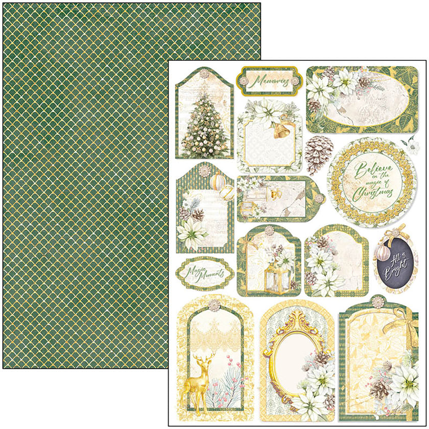 Ciao Bella Sparkling Christmas Creative Pad A4 9/Pkg