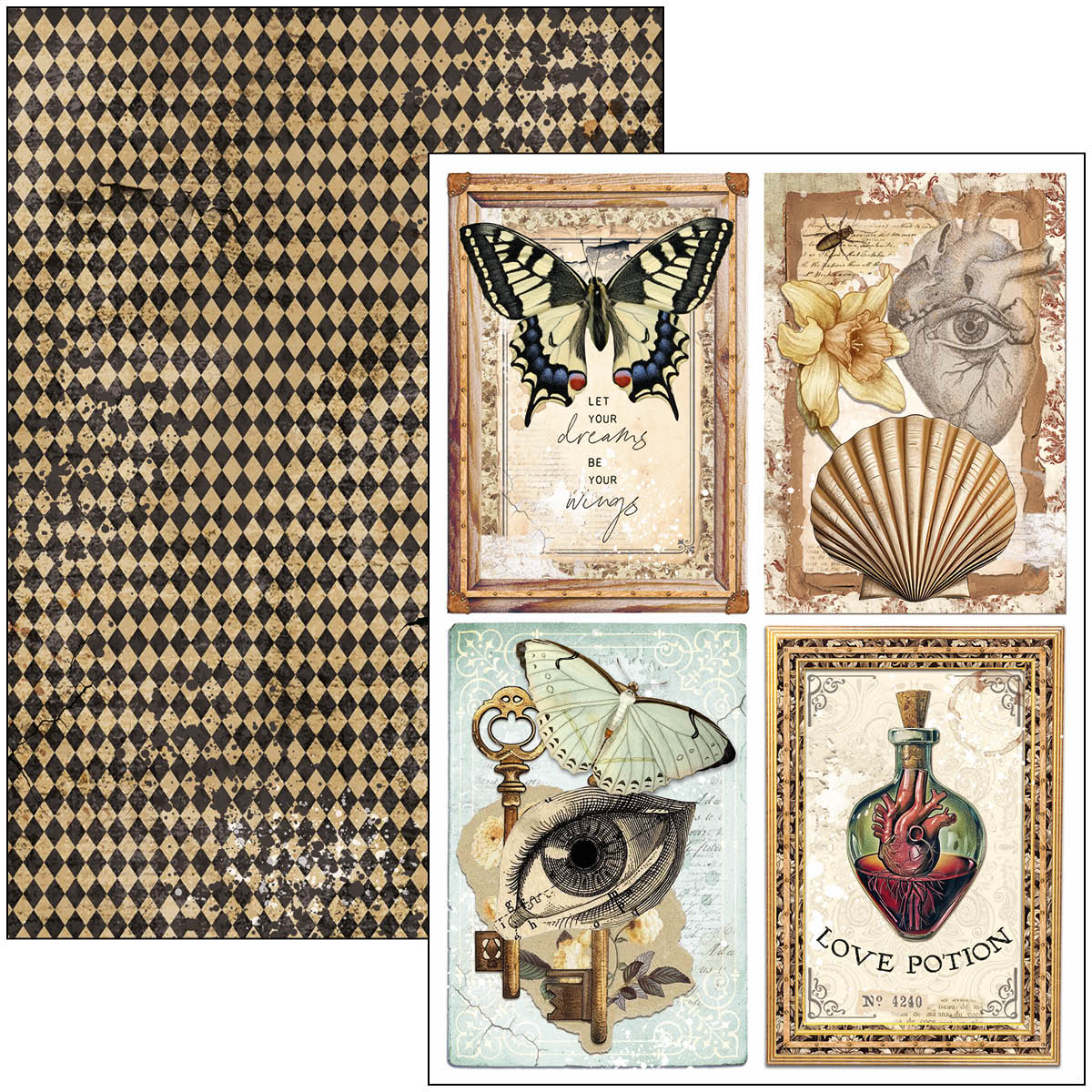 Cabinet Of Curiosities Creative Pad A4 9/Pkg