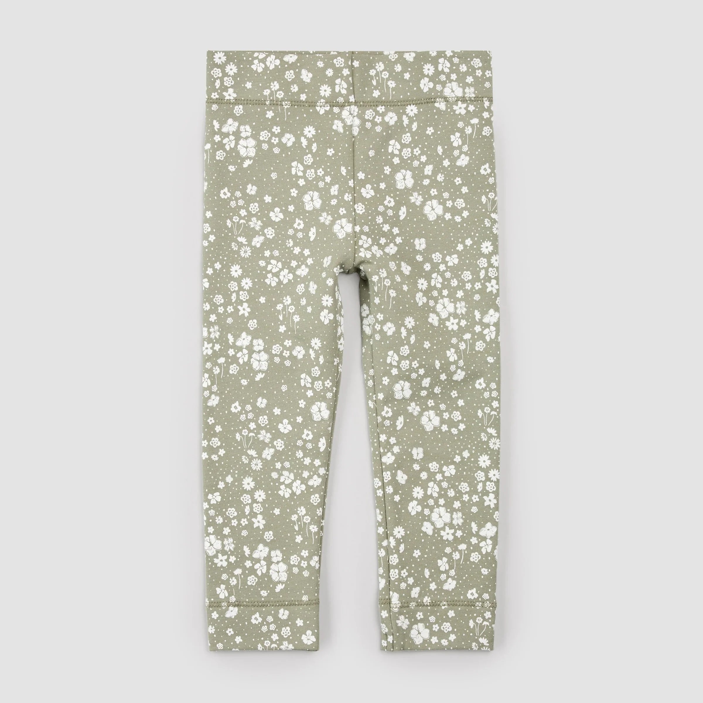 Floral Print on Sage Leggings
