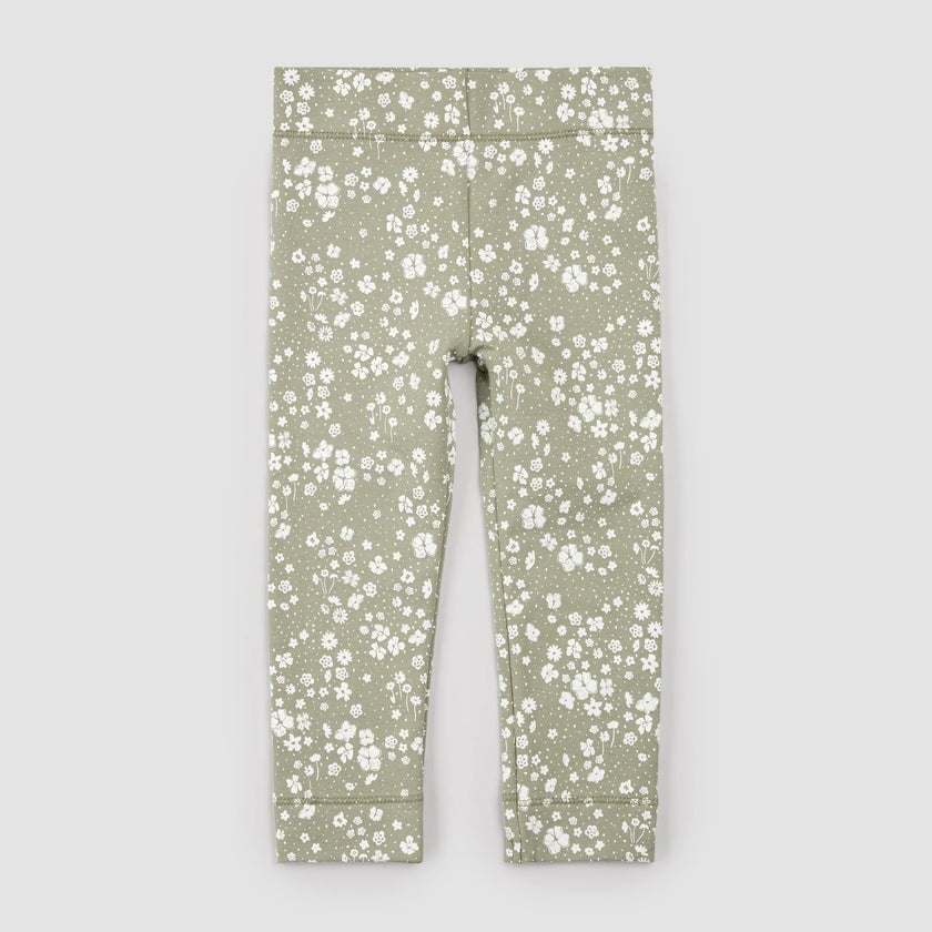 Floral Print on Sage Leggings