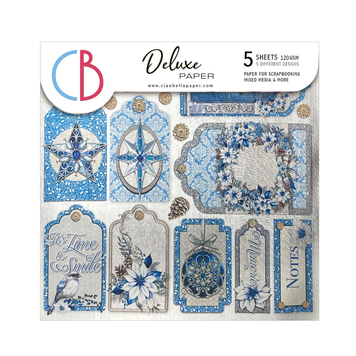 Deluxe Elegance of Blue Paper Silver 6