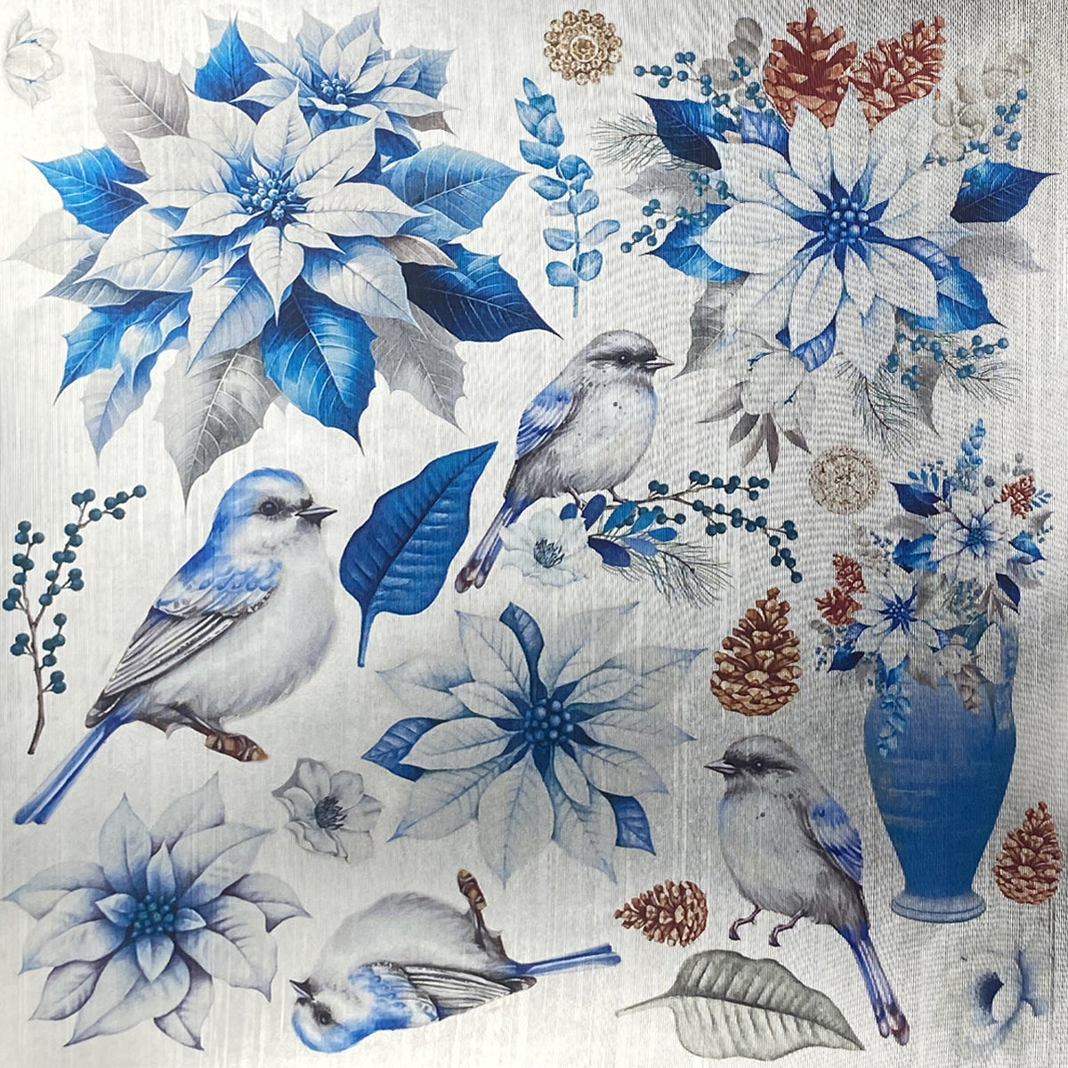 Deluxe Elegance of Blue Paper Silver 6