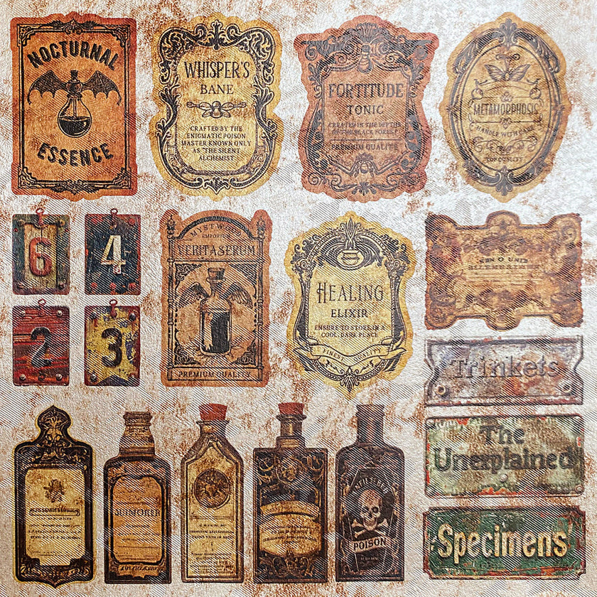 Deluxe Cabinet Of Curiosities Paper Pearl-Copper  6