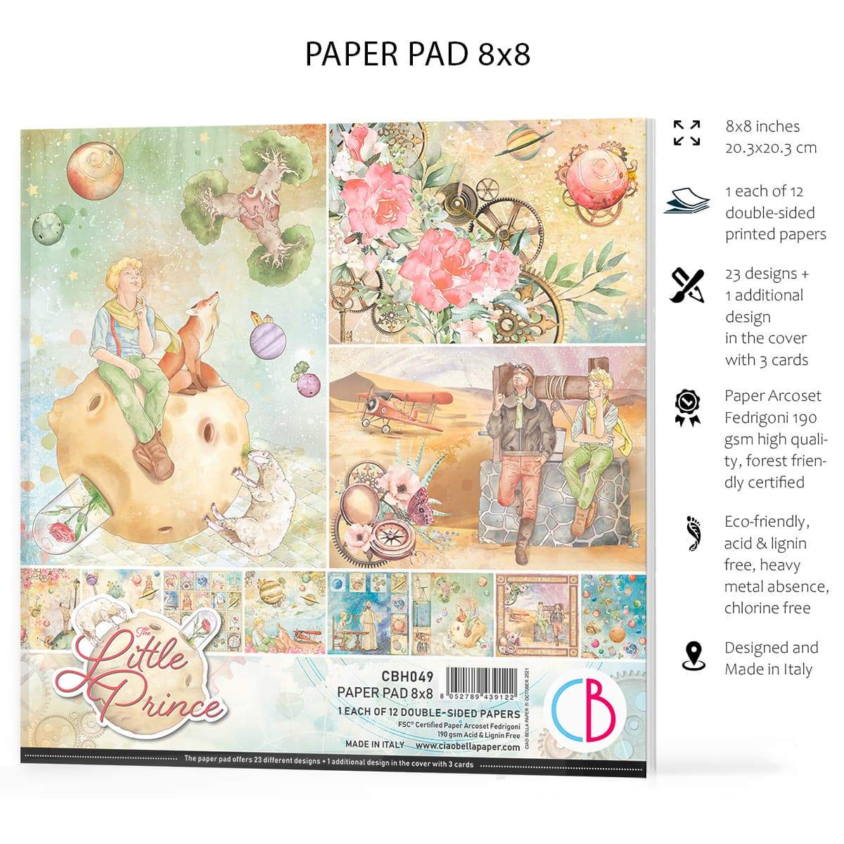 Ciao Bella The Little Prince Paper Pad 8
