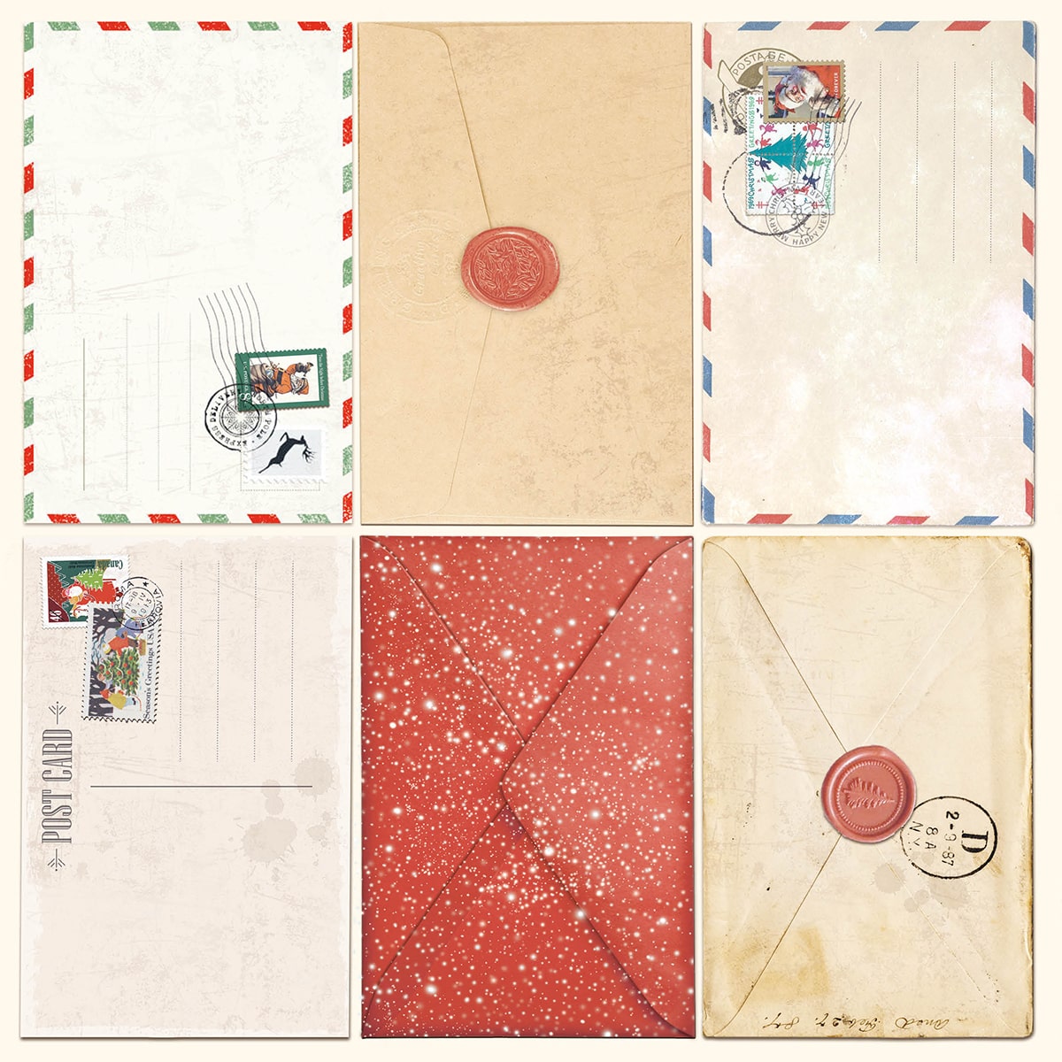Christmas Vibes Pad 8x8 12/Pkg