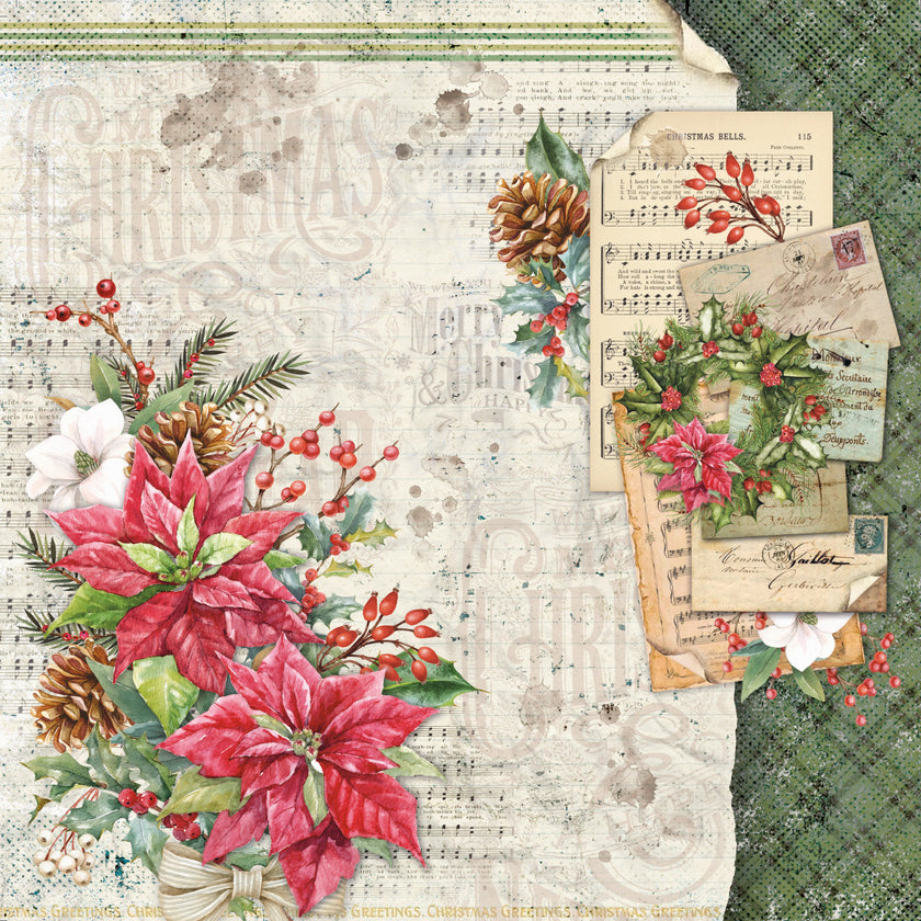 Christmas Vibes Pad 8x8 12/Pkg