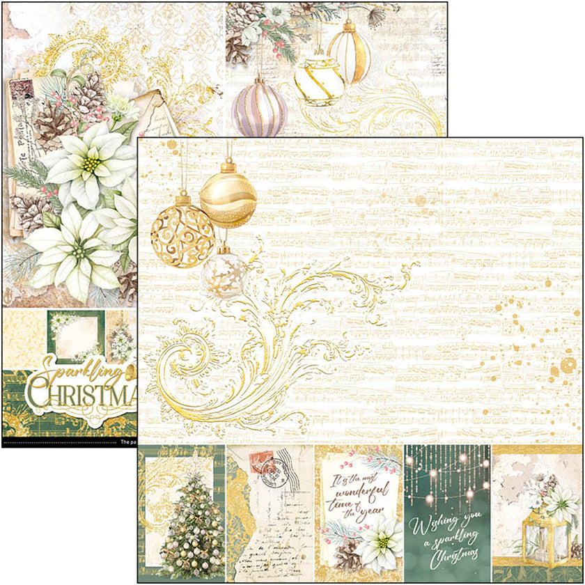 Ciao Bella Sparkling Christmas Paper Pad 8