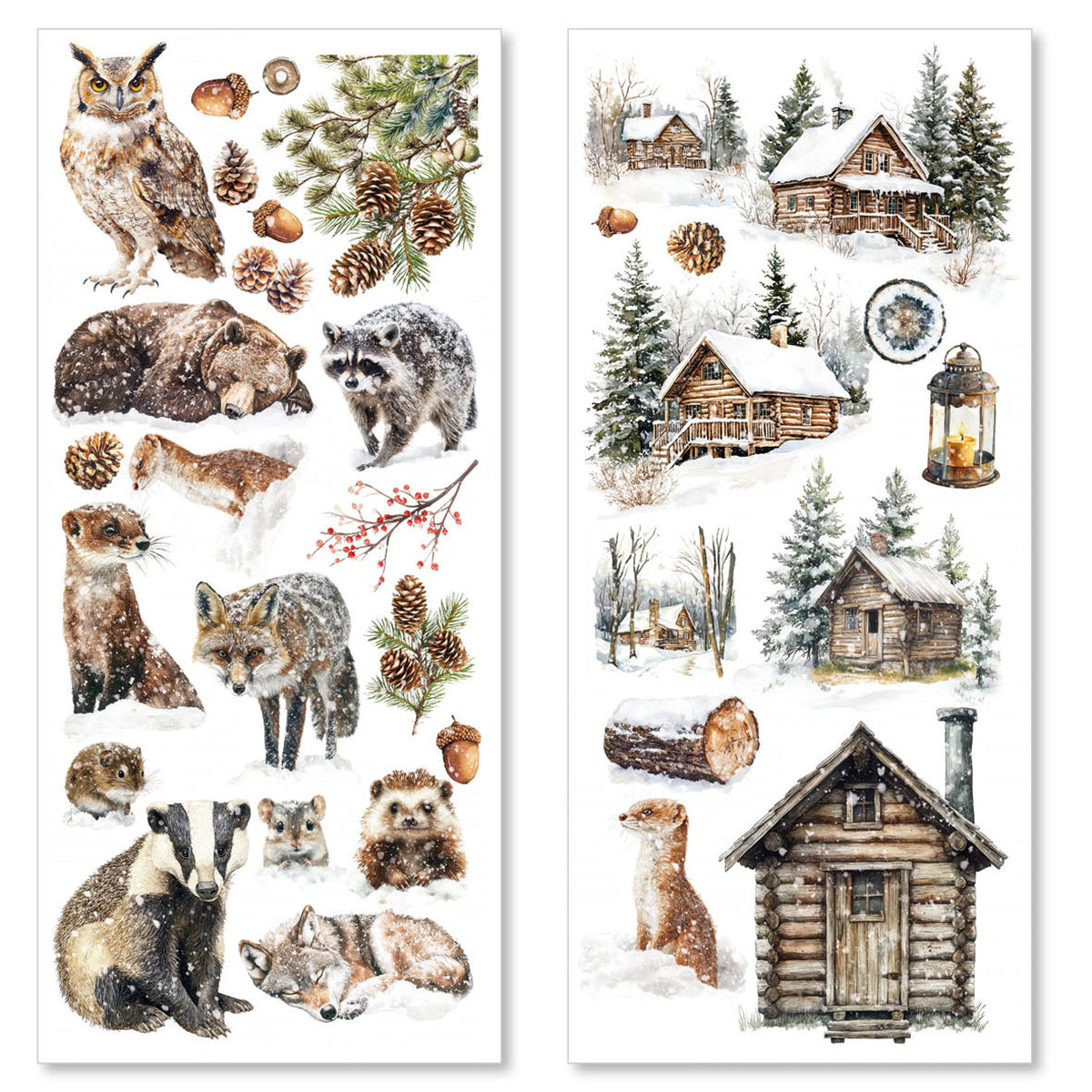 Forest Tales Transparent Adhesive Sheets 5/Pkg