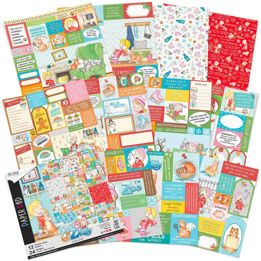 Ciao Bella Zoe & Ziggy Paper Pad 12