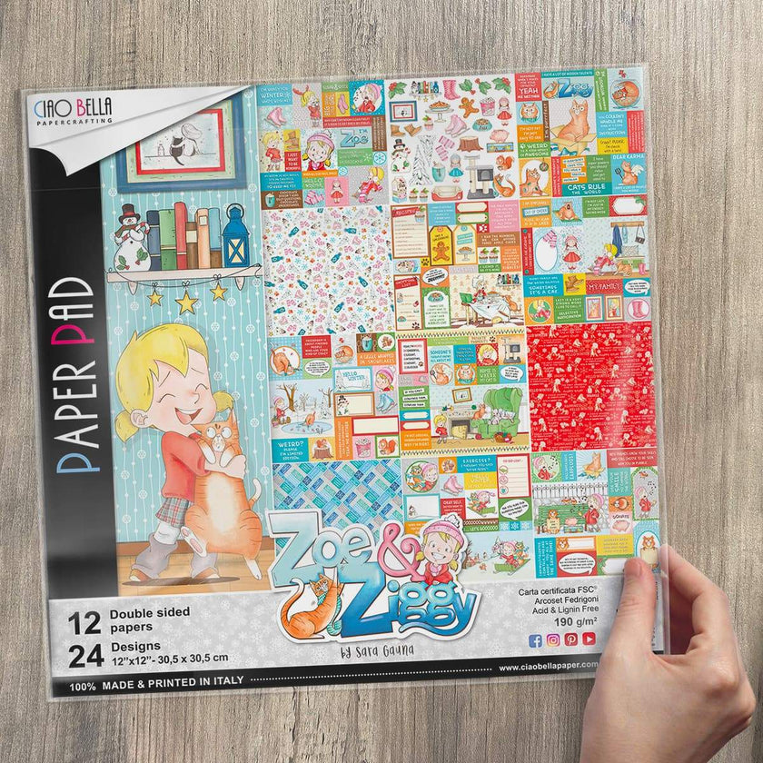 Ciao Bella Zoe & Ziggy Paper Pad 12