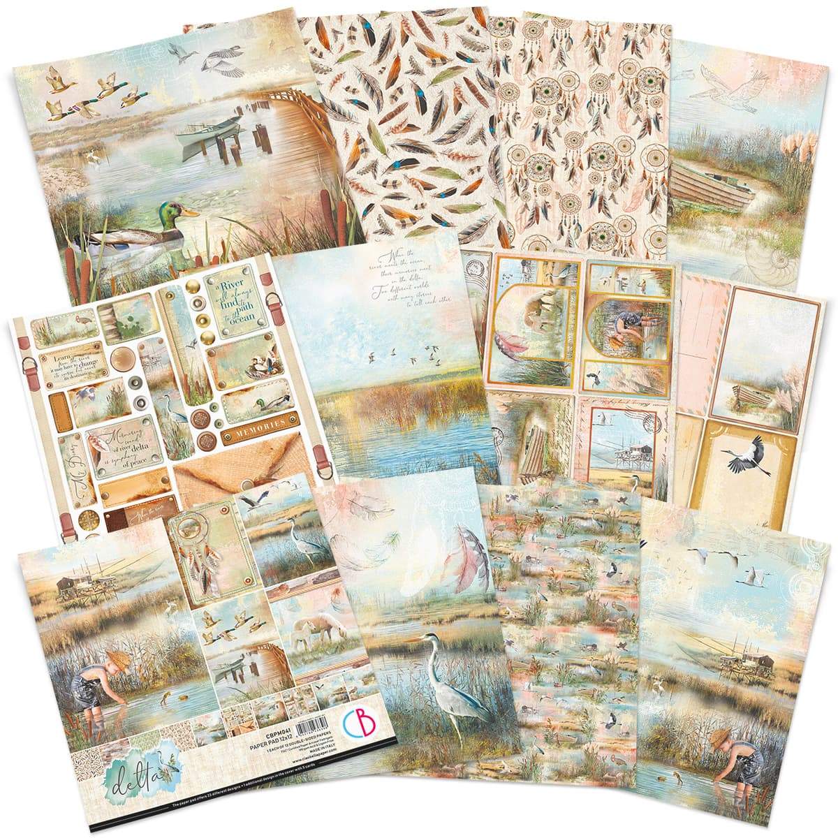 Ciao Bella Delta Paper Pad 12