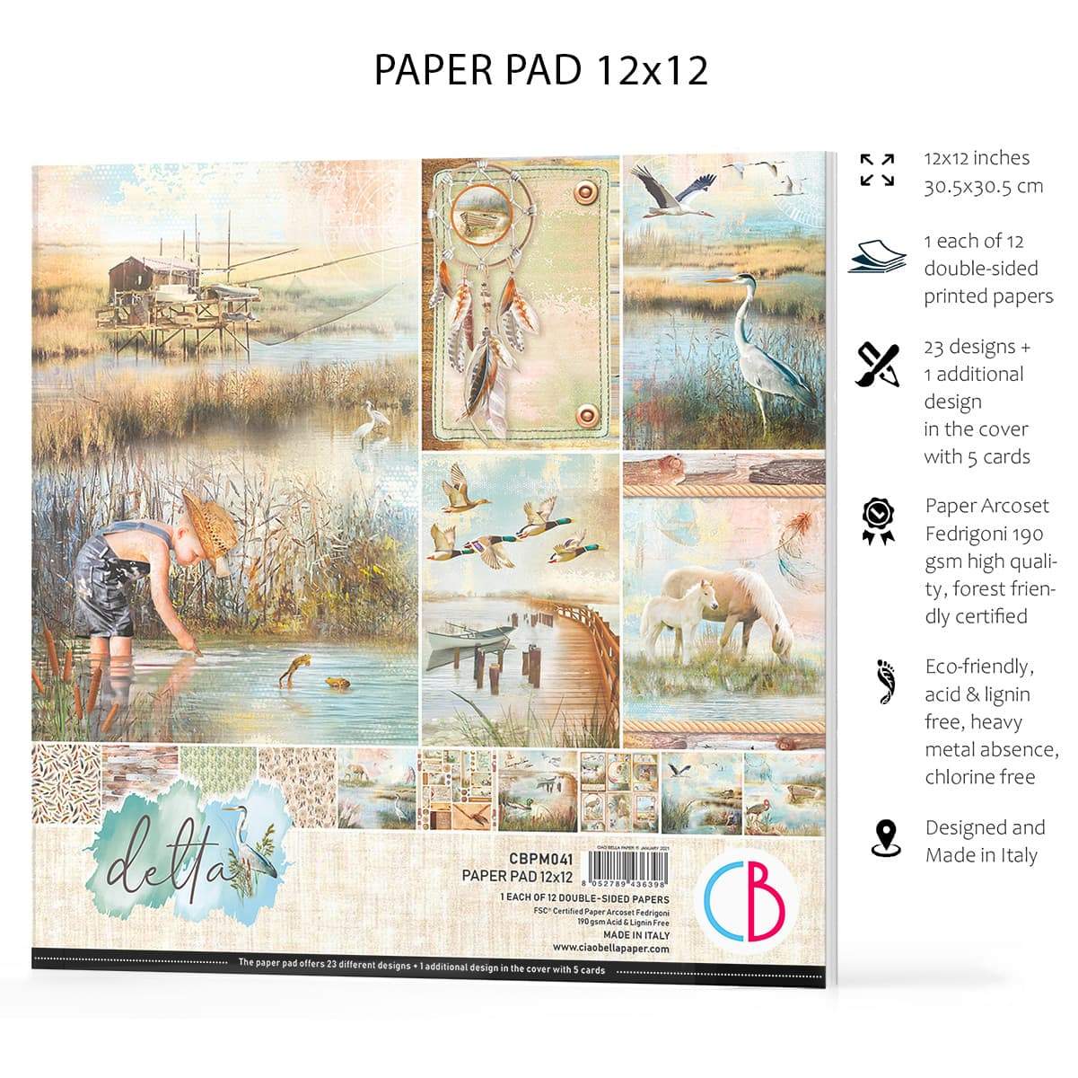 Ciao Bella Delta Paper Pad 12