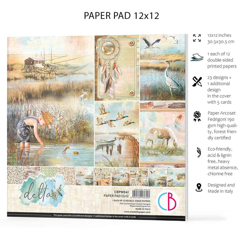 Ciao Bella Delta Paper Pad 12