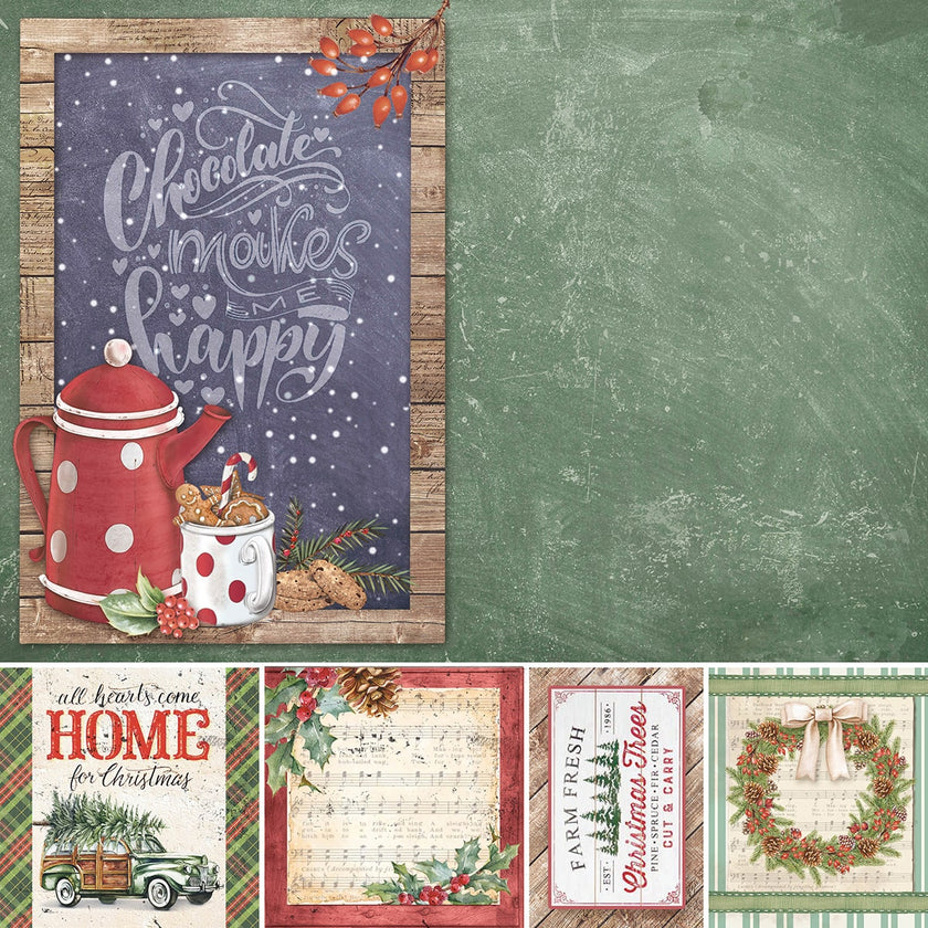 Christmas Vibes Pad 12x12 12/Pkg
