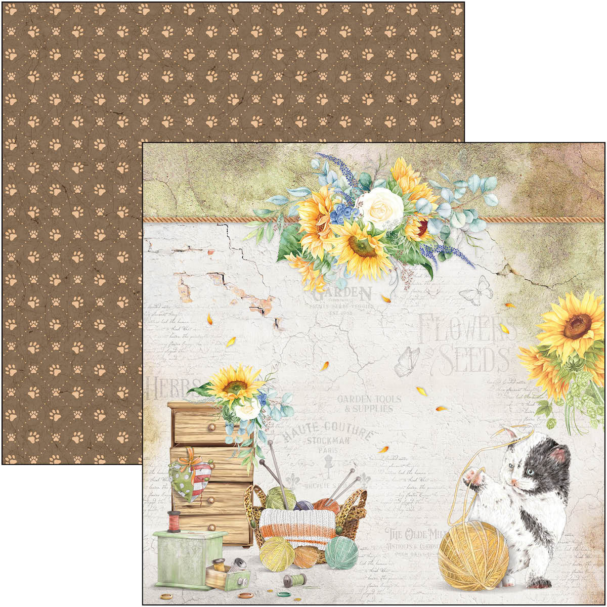 Ciao Bella Farmhouse Garden Paper Pad 12