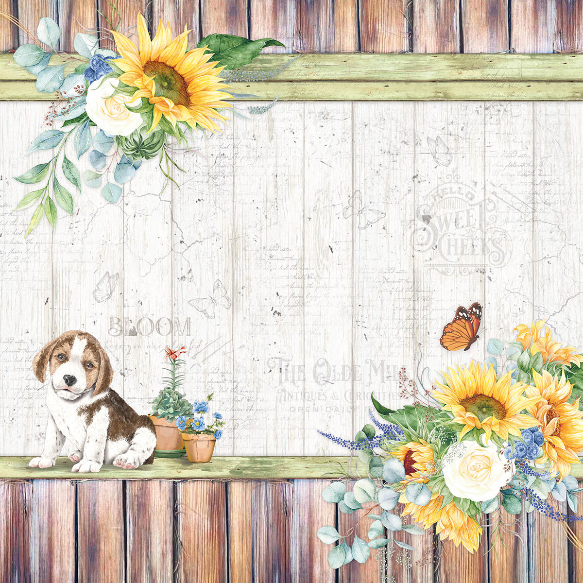 Ciao Bella Farmhouse Garden Paper Pad 12